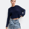 Cropped Knit Sweater