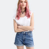 Waist Mom Denim Shorts Blue